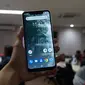 Tampilan depan Nokia 5.1 Plus, dengan antarmuka Android One versi Android Pie (Liputan6.com/ Agustin Setyo W)