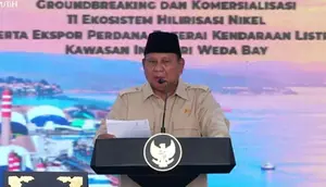 Prabowo Resmikan 11 Proyek Hilirisasi, Nilainya Capai Rp 180 Triliun