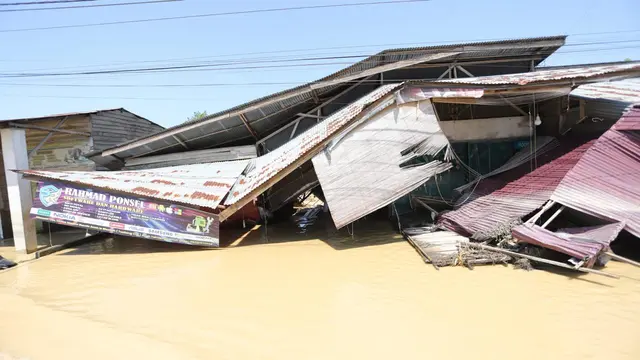 Kondisi terkini Aceh Tamiang porak poranda akibat banjir bandar