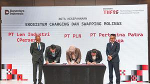 Pertamina Patra Niaga gandeng PLN-Len perkuat ekosistem motor listrik