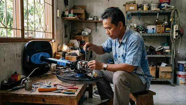 Cara Memperbaiki Kipas Angin Tidak Berputar dan Berdengung, Diagnosis hingga Ganti Kapasitor