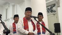 Rais Syuriah Pengurus Wilayah Nahdlatul Ulama (PWNU) DKI Jakarta KH Muhyiddin Ishaq. (Liputan6.com/Winda Nelfira)