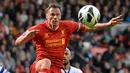 6. Jamie Carragher (Liverpool) - Bek asal Inggris ini memang layak menjadi salah satu Legenda Liverpool. Jamie Carragher menghabiskan seluruh karier sepak bolanya di Liverpool, mulai dari pendidikan akademi hingga ia pensiun pada 2013 silam. (AFP/Paul Ellis)