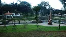 Pemprov DKI Jakarta membangun dan menata Taman Langsat di Kebayoran Baru, Jakarta Selatan,sebagai salah satu Ruang Terbuka Hijau (RTH) (Liputan6.com/Andrian M Tunay)