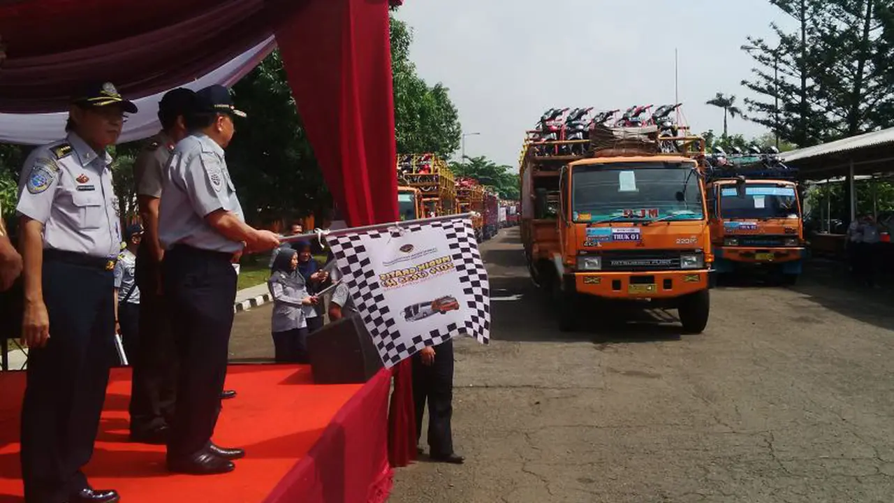 Angkutan motor mudik lebaran