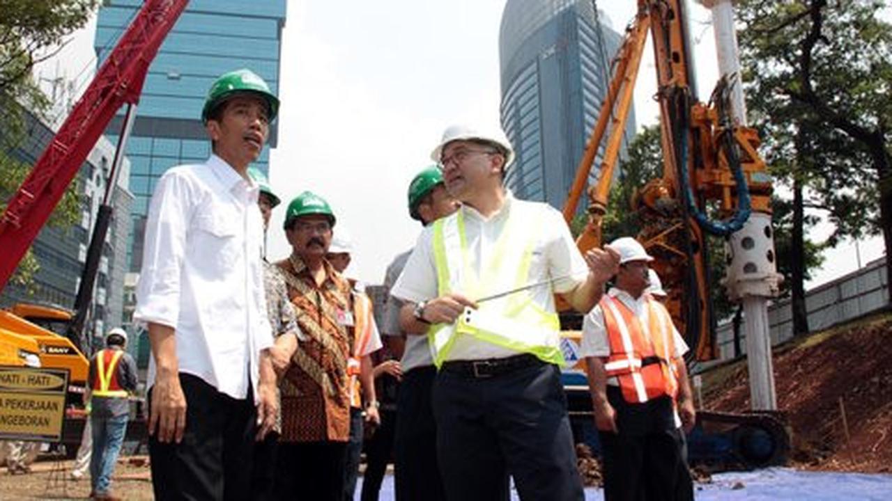 Jokowi resmikan pengeboran proyek MRT tahap pertama di Senayan