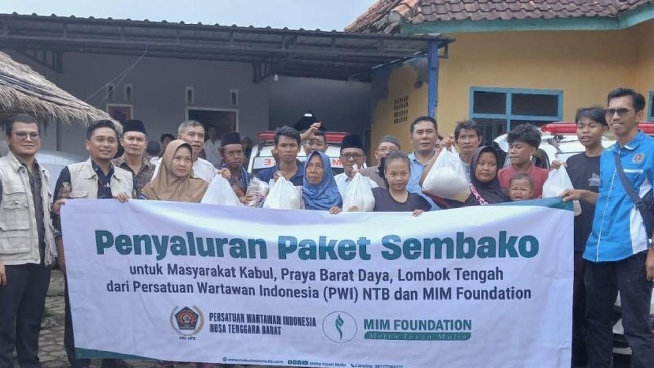 PWI NTB dan MIM Foundation Salurkan Bantuan Tanggap Darurat untuk Korban Banjir Lombok Tengah