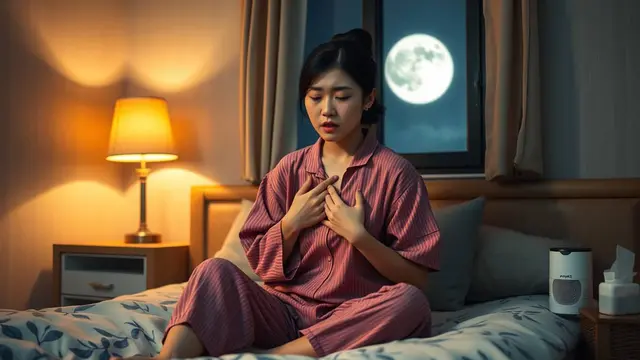 cara mengatasi batuk dan sesak nafas di malam hari