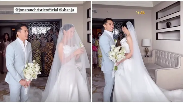 6 Potret Pernikahan Jonatan Christie dan Shanju