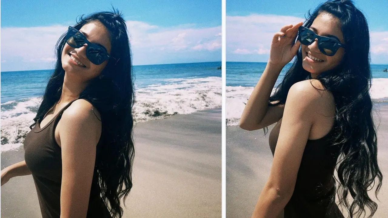 Ratu Sofya pelesir ke pantai (Foto: Instagram/@ratusfy_)