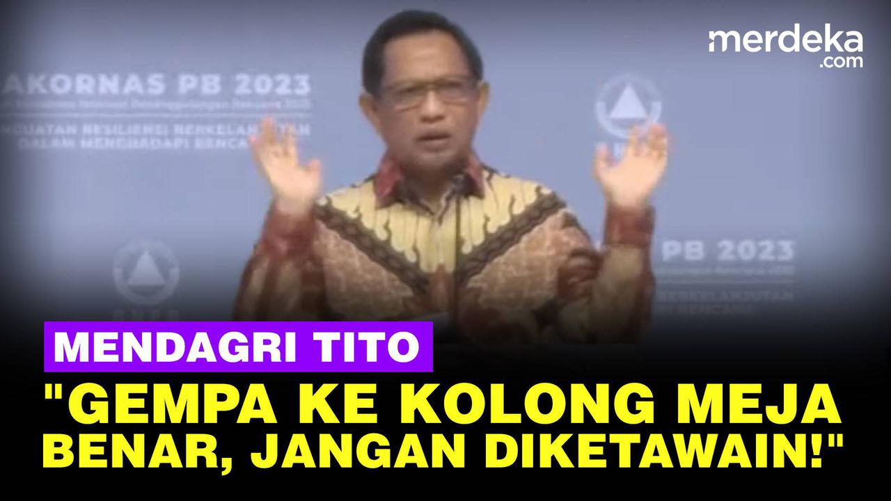 VIDEO: Sindiran Tito ke Anggota DPR, Tertawa Saat Ada Gempa Bukan Selamatkan Diri