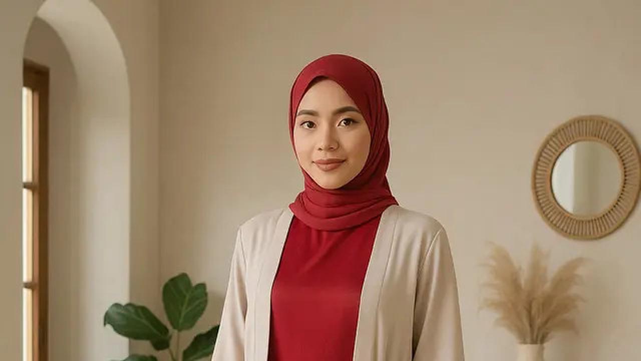 Masih Bingung Pilih Gamis atau Dress Brokat? Kombinasi Outer Bisa Jadi Jalan Tengahnya
