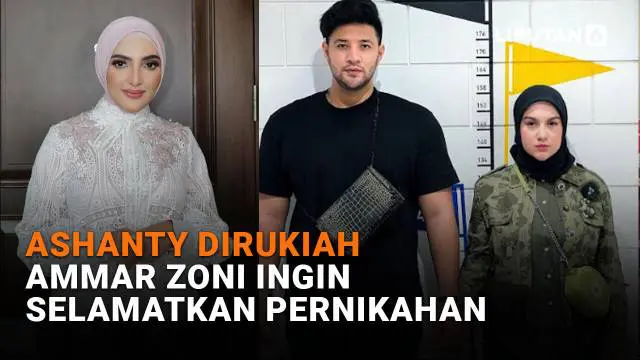 Mulai dari Ashanty dirukiah hingga Ammar Zoni ingin selamatkan pernikahan, berikut sejumlah berita menarik News Flash Showbiz Liputan6.com.