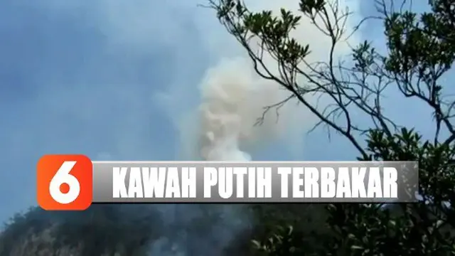 Meski pemadaman dari udara, petugas tetap dikerahkan untuk mengamankan lokasi sekitar Kawah Putih.