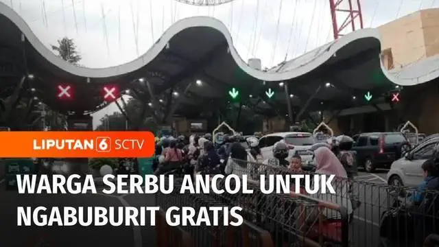 VIDEO: Kendaraan Menyerbu untuk Ngabuburit Gratis di Ancol
