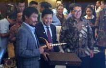 Cerita lucu Pacquiao di DPR dapat akik dan keris