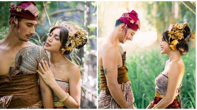 8 Potret Prewedding Jessica Iskandar dan Vincent Verhaag, Pakai Adat Bali