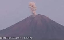 Pagi Ini, Gunung Semeru Erupsi 9 Kali Berturut-turut Tinggi Letusan Capai 1.000 Meter