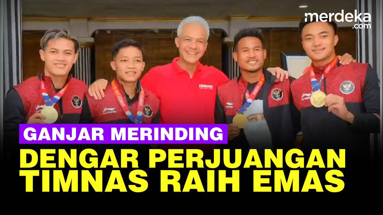 VIDEO: Sampai Merinding, Ganjar Pranowo Dengar Perjuangan Timnas Emas Sea Games 2023
