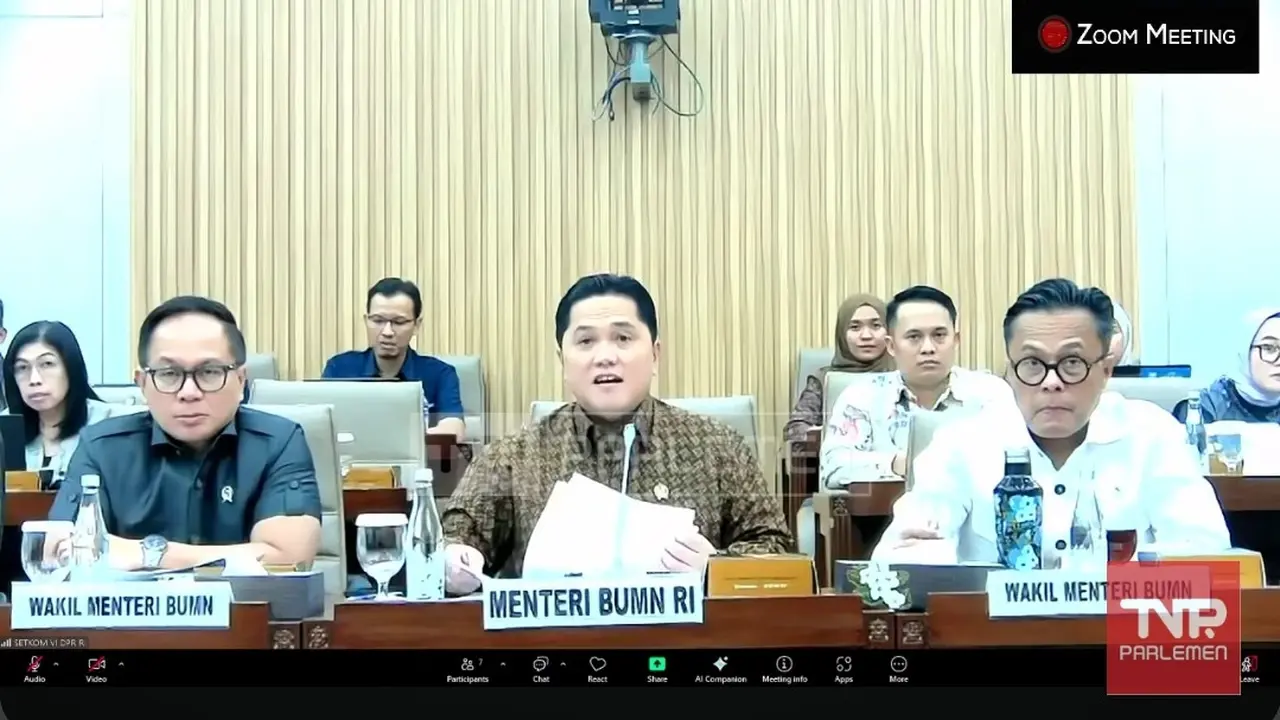 Menteri Badan Usaha Milik Negara (BUMN) Erick Thohir. (Foto: tangkapan layar/Arief RH)