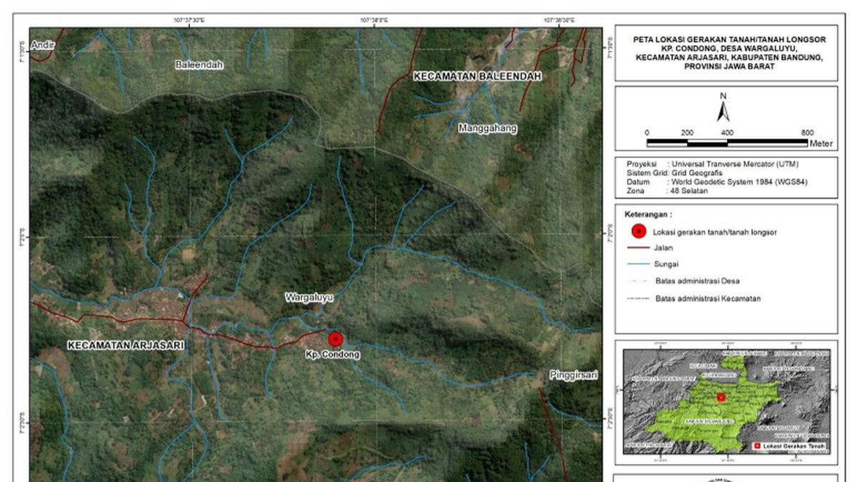 Berpotensi Longsor Susulan, Badan Geologi Minta Warga Sekitar Arjasari Mengungsi