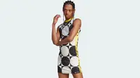 Koleksi baju renang wanita Adidas dipromosikan model pria. (dok. situs web Adidas)