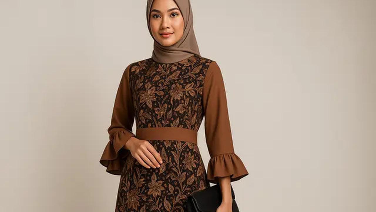 7 Model Gamis Batik Kombinasi Rempel 2025, Anggun dan Cocok untuk Berbagai Acara