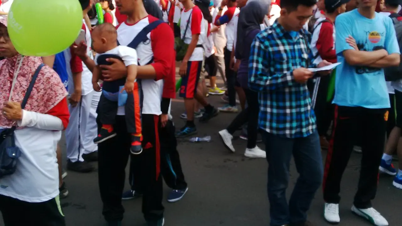 Kampanye nasional gerakan Aku Cinta Keuangan Syariah dicanangkan. (Liputan6.com/Fiki Ariyanti)