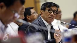 Menkumham Yasonna Laoly. (Liputan6.com/Johan Tallo)