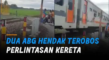 Selalu hati-hati saat berkendara di manapun, termasuk di perlintasan kereta.