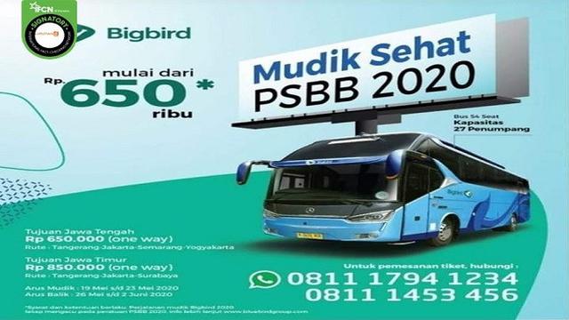 klarifikasi blue bird grup soal brosur