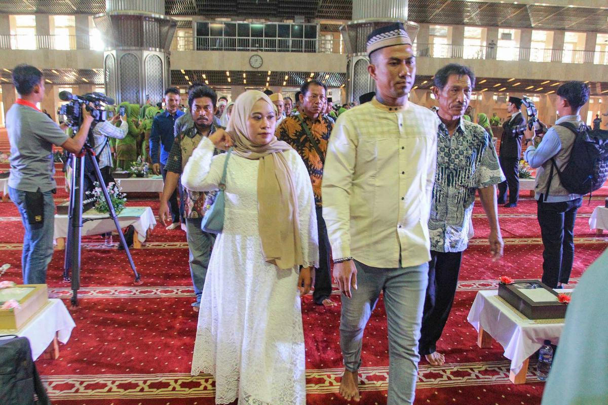 FOTO: 51 Pasangan Resmi Menikah Gratis di Masjid Istiqlal