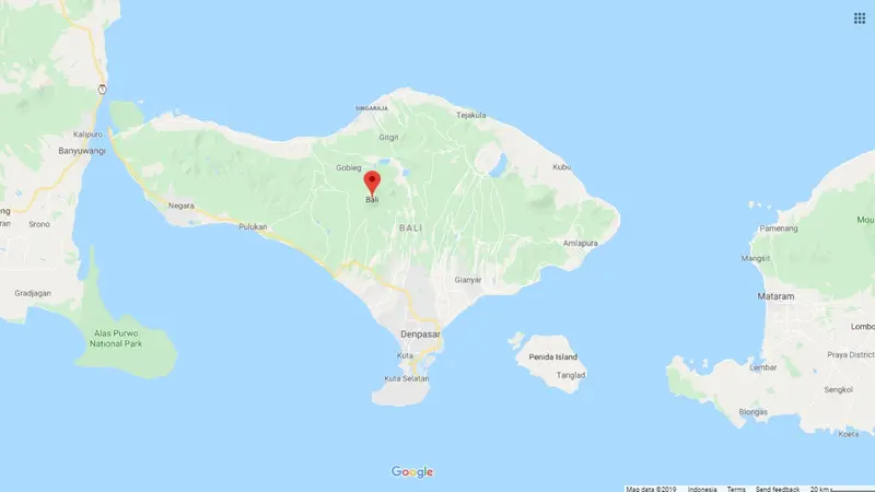 Pulau Bali (Google Maps)