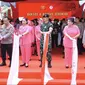 Kapolri Jenderal Listyo Sigit Prabowo memimpin pelepasan 315.718 paket sembako. Kegiatan sosial ini dilakukan dalam rangka menyambut peringatan Hari Bhayangkara ke-78. (Liputan6.com/Nanda Perdana Putra)