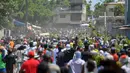 Sementara itu sebuah kelompok aktivis hak asasi manusia (HAM) mendesak komunitas dunia internasional untuk segera turun tangan dan ikut mengakhiri kekerasan yang dilakukan oleh geng-geng kriminal di Haiti. (Richard PIERRIN/AFP)