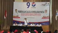 Ketua Umum Partai Perindo Hary Tanoesoedibjo memberikan Pembekalan Caleg dan Konsolidasi partai untuk pemenangan Pemilu 2019 di Magelang. (Istimewa)