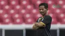 4. Djadjang Nurdjaman  - Persebaya Surabaya memutuskan untuk menyudahi kepemimpinan Djadjang Nurdajaman sebagai pelatih Bajul Ijo pada pekan ke-13 Shopee Liga 1 2019. (Bola.com/Vitalis Yogi Trisna)