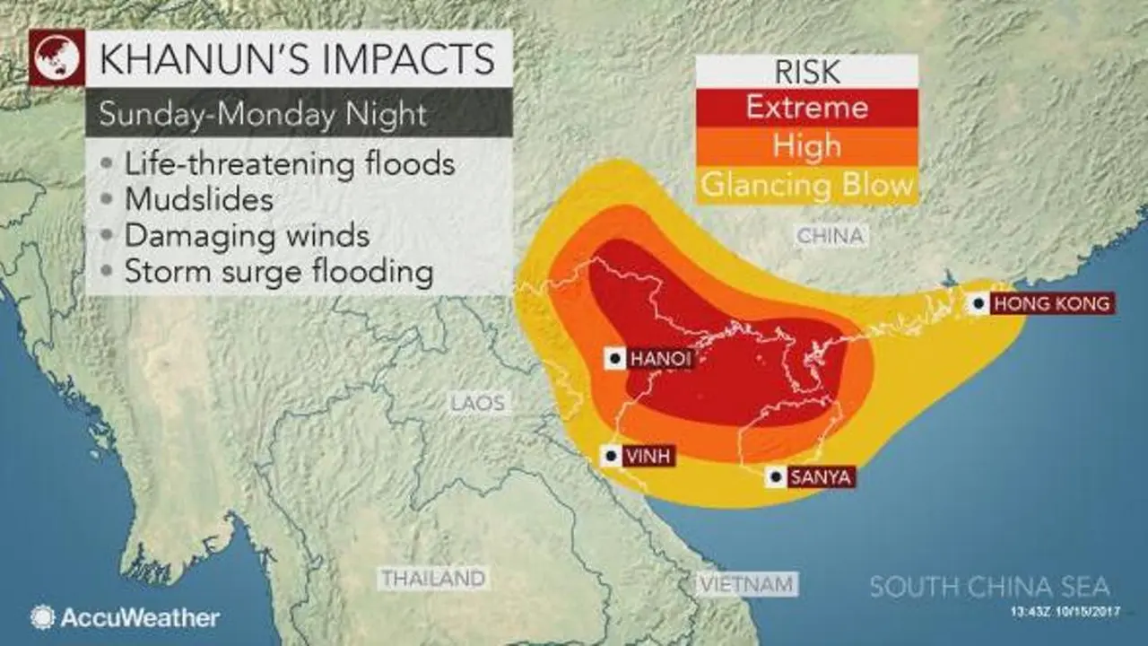 Badai Khanun. (Accu Weather)