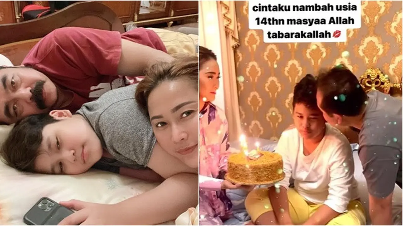 Jadi Keluarga Panutan, Ini 6 Potret Inul dan Adam Suseno Beri Anak Kejutan Ultah