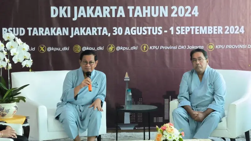 Bakal calon gubernur Jakarta 2024, Pramono Anung dan Rano Karno jalani kesehatan. (Lizsa Egeham).