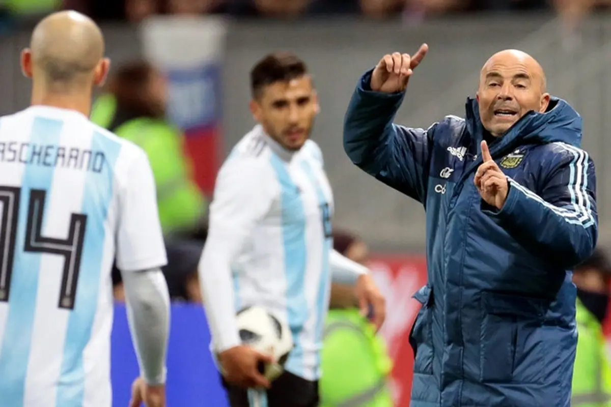 Pelatih timnas Argentina, Jorge Sampaoli