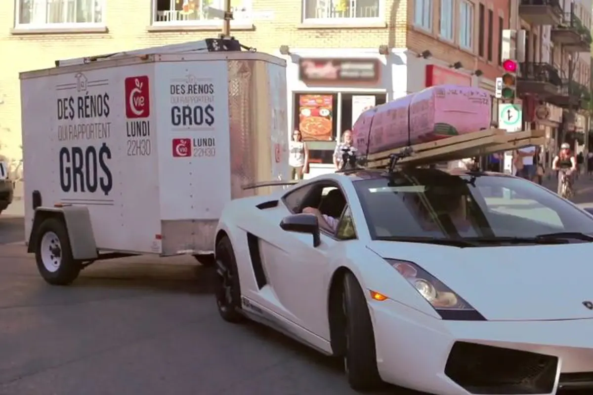 Lamborghini Gallardo jadi Kereta Gandeng