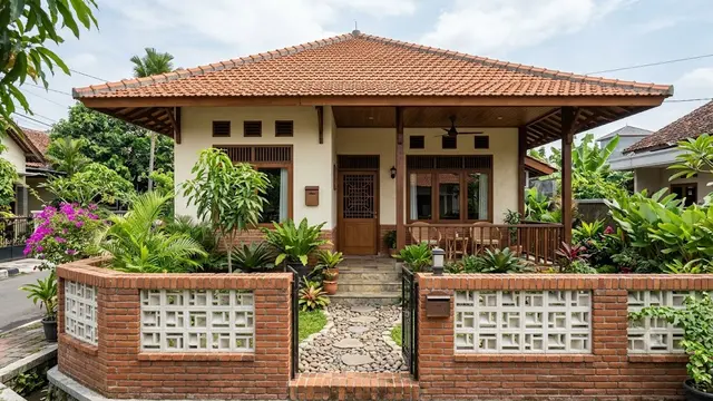 Ide Pagar Sederhana dari Batu Bata