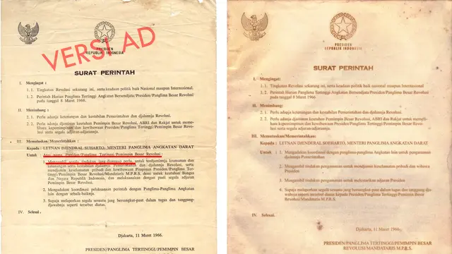 Supersemar Adalah Surat Perintah yang Mengubah Wajah Indonesia, Begini Isinya
