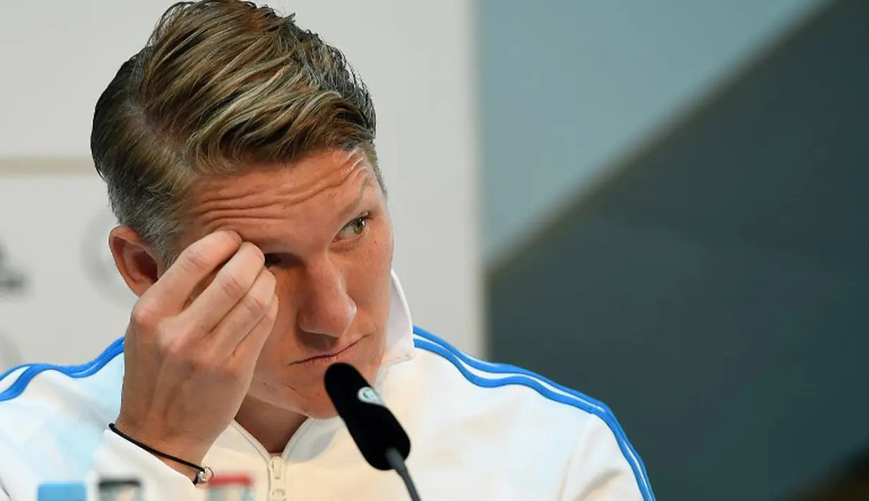 Bastian Schweinsteiger memutuskan hengkang dari Bayern Munchen untuk bergabung dengan Manchester United, (11/7/2015). (AFP/Patrik Stollarz)