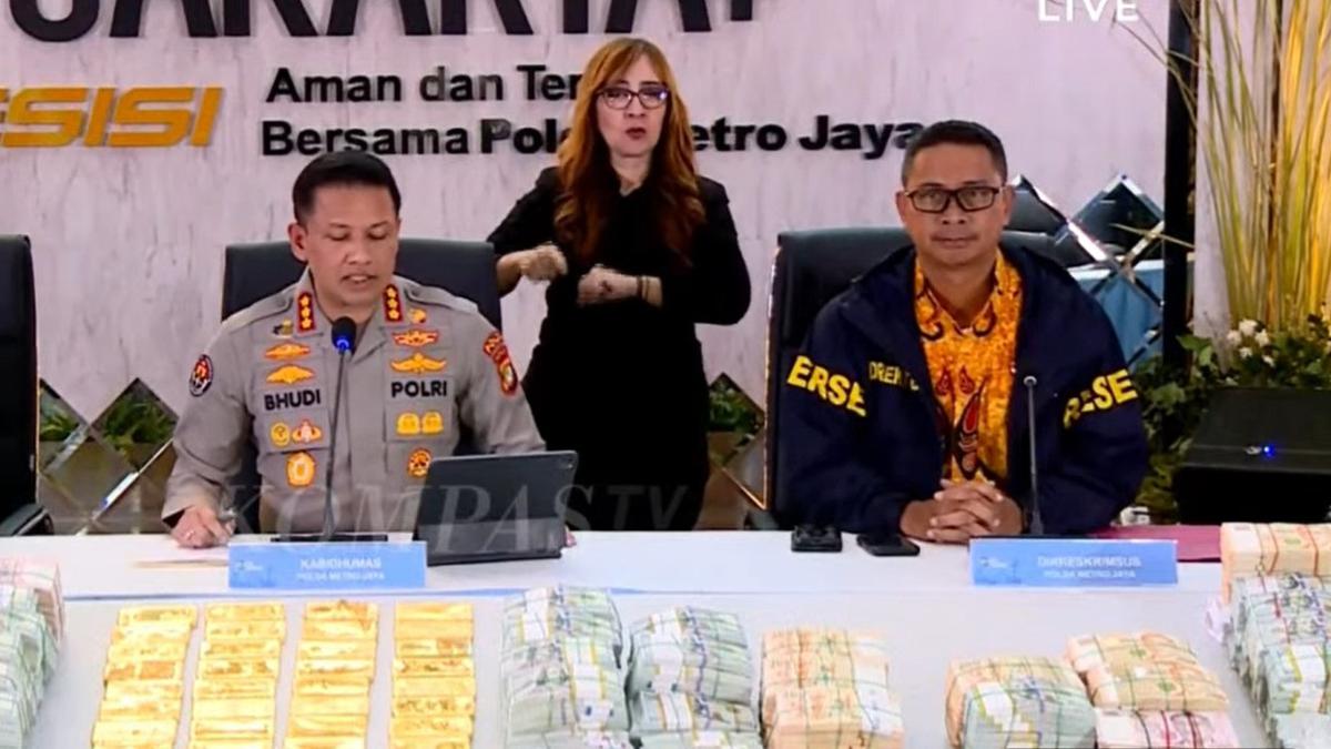 Polisi Segera Umumkan Tersangka soal Temuan 74 Kg Emas dan Rp 476 Miliar