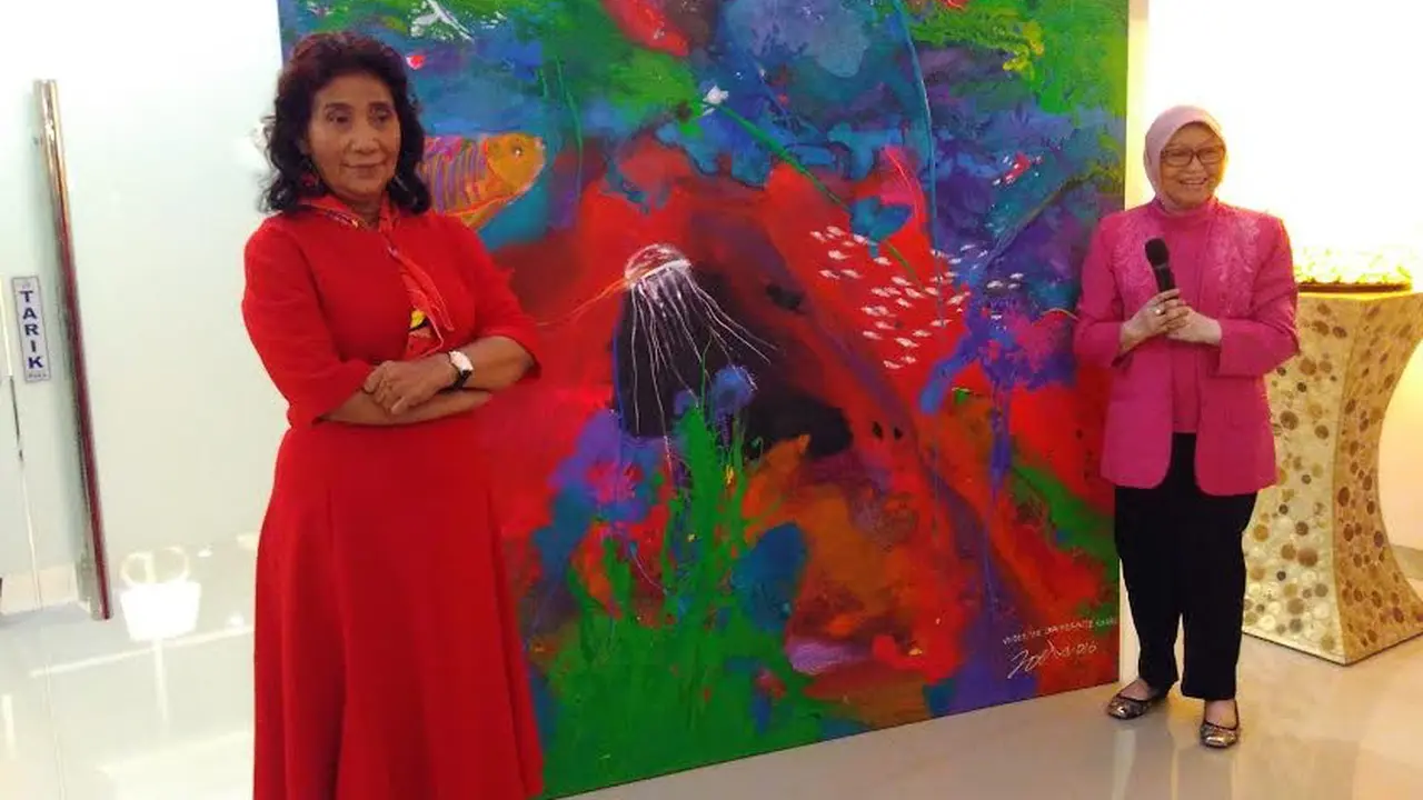 Menteri Susi Pudjiastuti menuturkan Kementerian Kelautan dan Perikanan (KKP) melakukan self blocking anggaran sebesar Rp 6 triliun di APBN-P 2016.(Liputan6.com/Fiki Ariyanti)