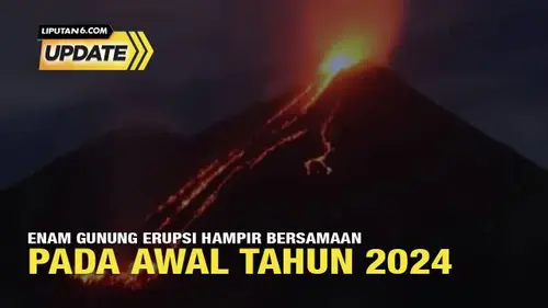 Enam Gunung di Indonesia Meletus Serentak di Januari 2024
