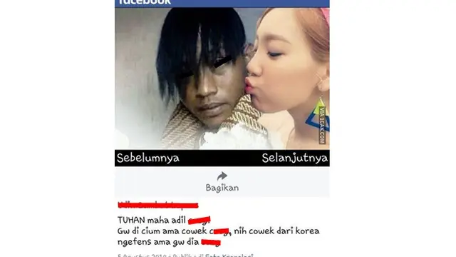 5 Potret Lucu Jomblo Mengkhayal Dicium Pacar Ini Bikin Ngakak