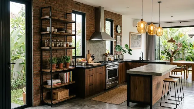 Desain Dapur Industrial Modern